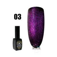 Гель лак кошачий глаз 24D Global Fashion magic cat № 3